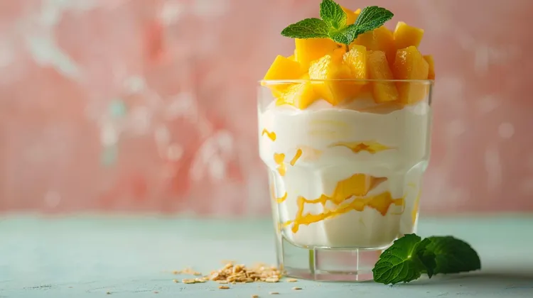 Mango yogurt parfait