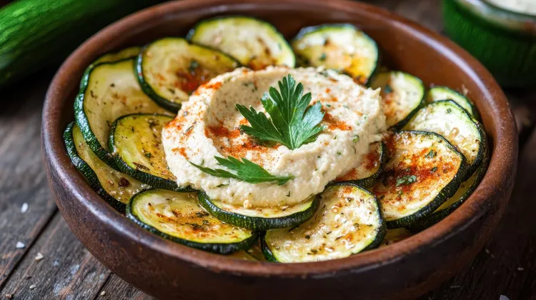 Zucchini & hummus