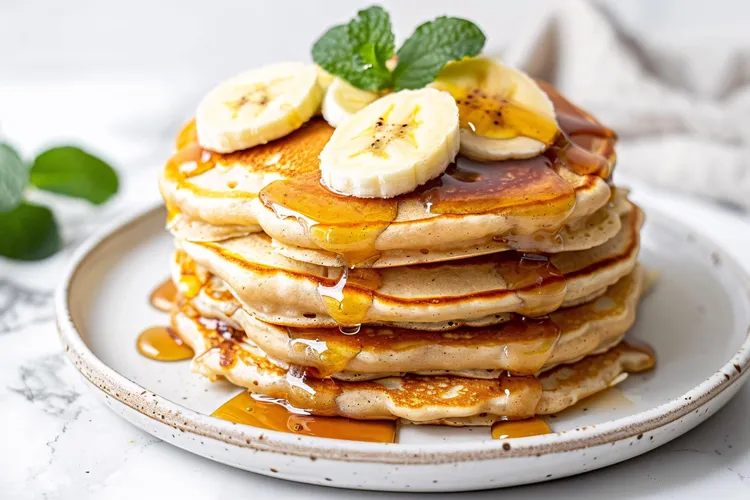 Banana-egg protein pancakes