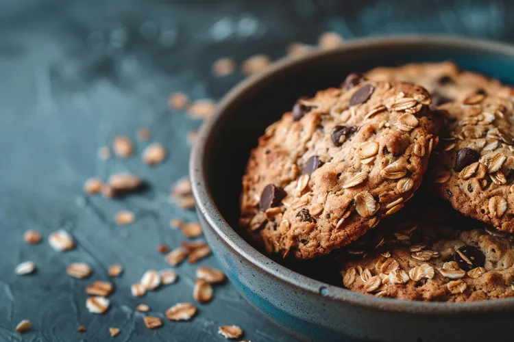 Cinnamon-chocolate peanut butter oatmeal no-bake cookies