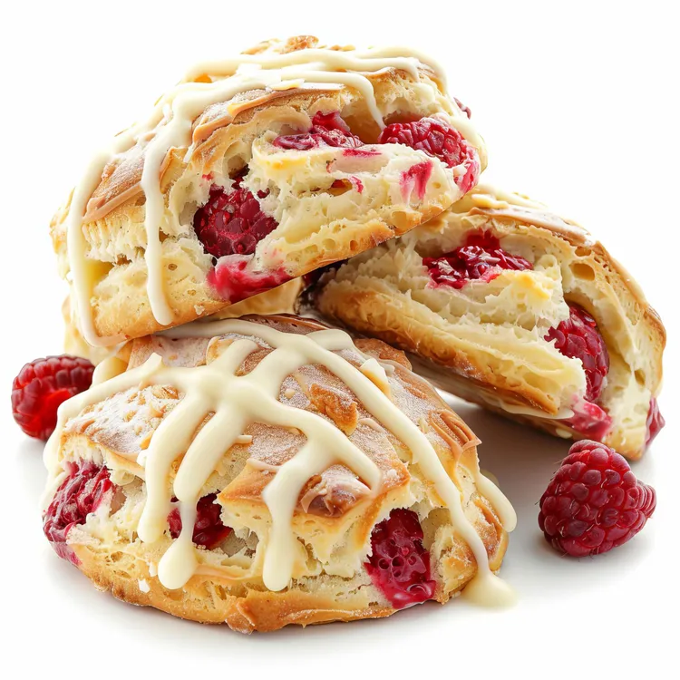 5-ingredient raspberry and white chocolate scones