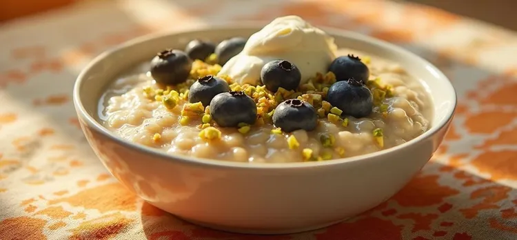 Almond milk quinoa porridge