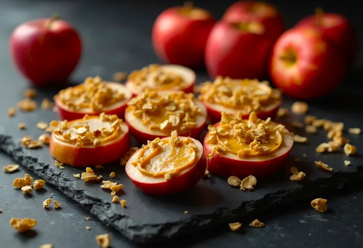 Apple granola "cookies"