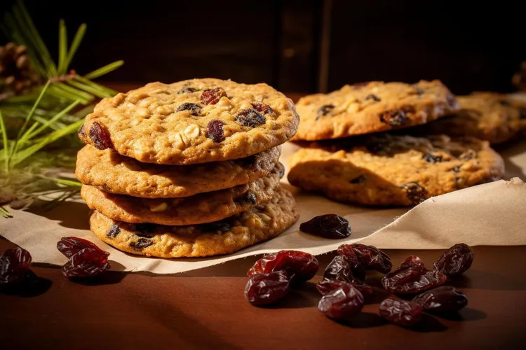 Apricot, sesame and cranberry biscuits