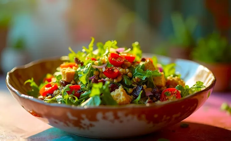 Arugula lentil salad