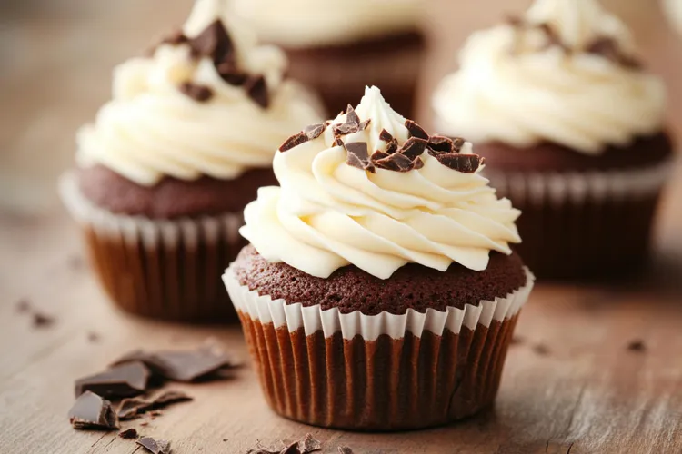 Banana and chocolate cupcakes