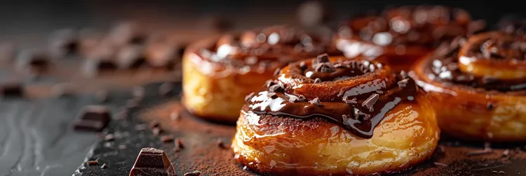Banana and chocolate pin wheels