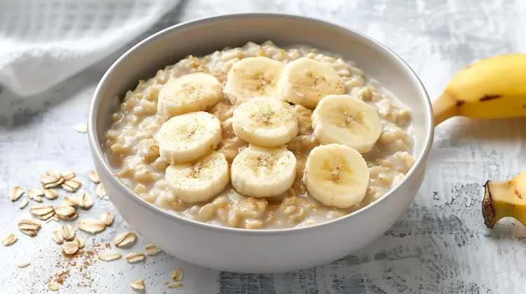 Banana and coconut porridge