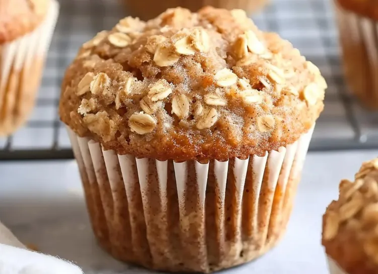 Banana and rolled oat muffins
