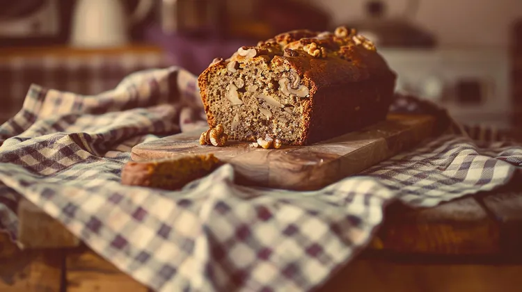 Banana and walnut bread