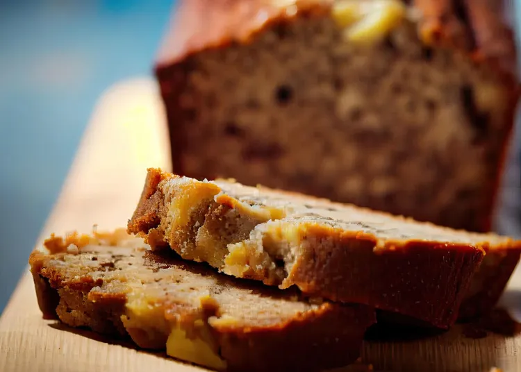 Honey almond banana bread