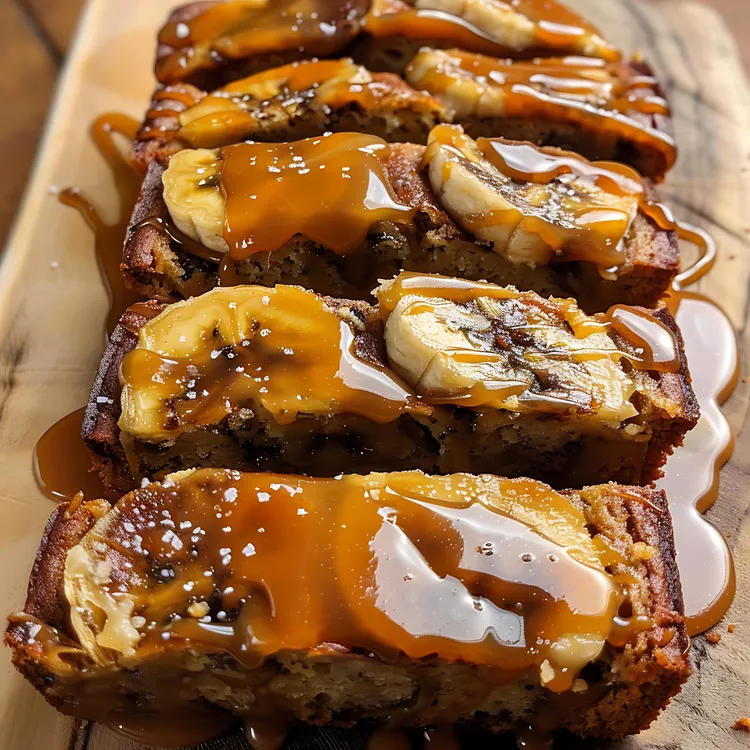 Banana caramel loaf
