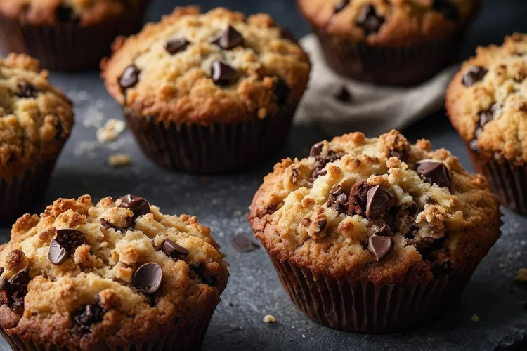 Banana chocolate chip muffins