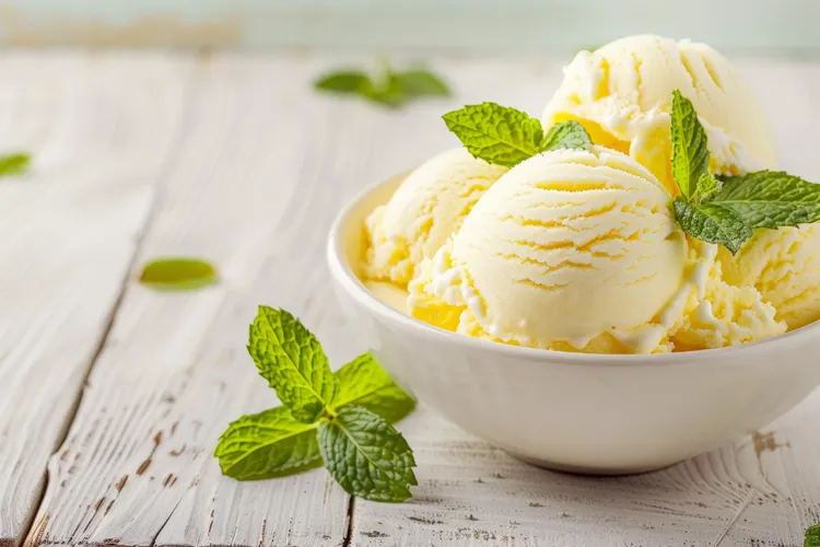 Banana vanilla ice cream