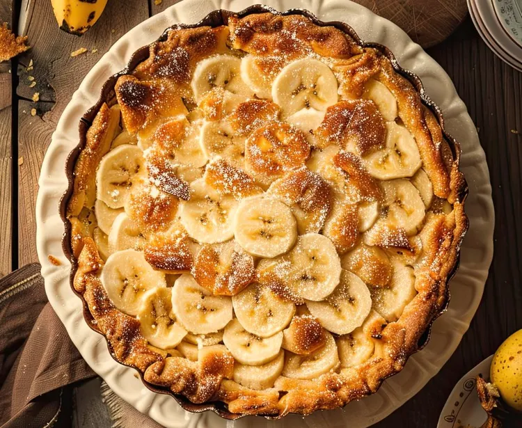 Banana tart tatin