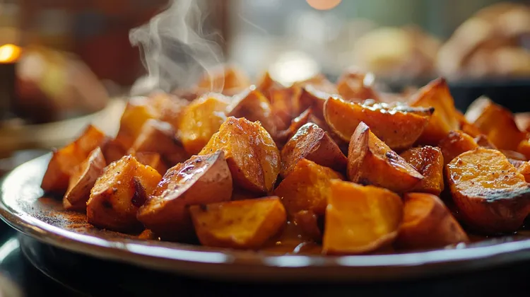 Barbecued potatoes