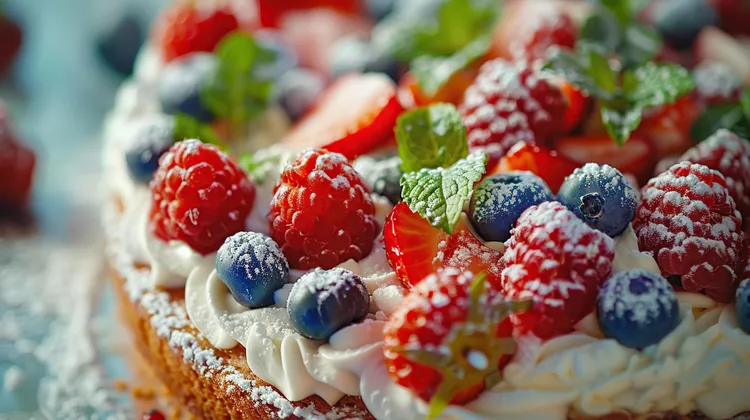 Berry mojito cake