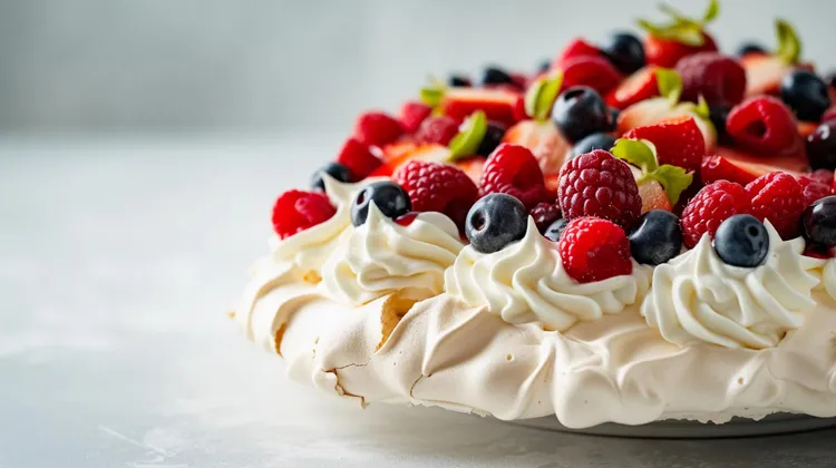 Berry pavlova