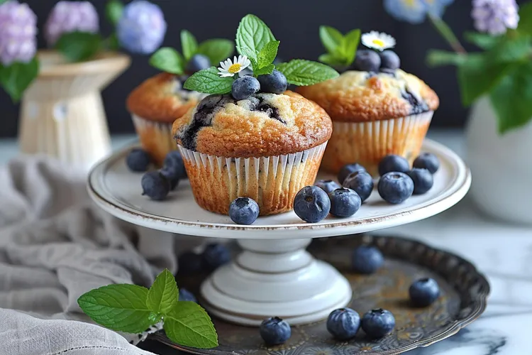 Berry ricotta muffins