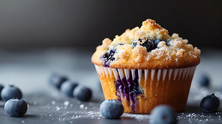 Blueberry friands