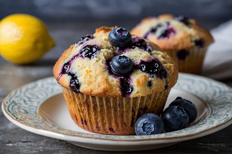 Blueberry lemon friands