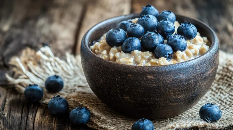 Blueberry maple oatmeal delight