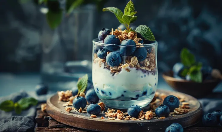 Blueberry parfait