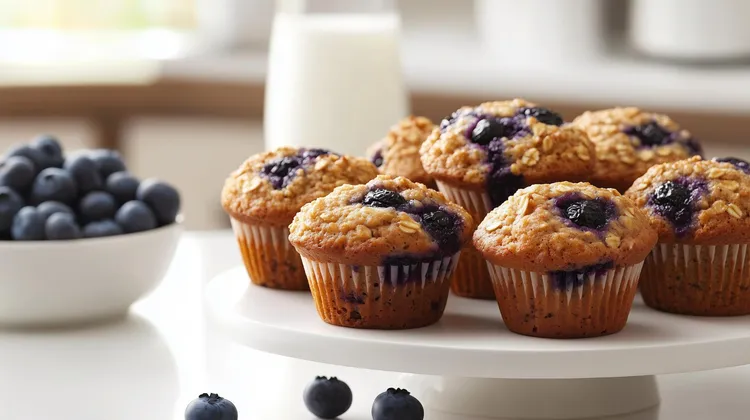 Blueberry vanilla protein muffins