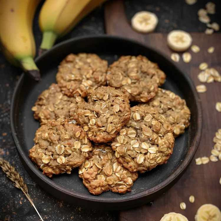 Quinoa banana oat cookies