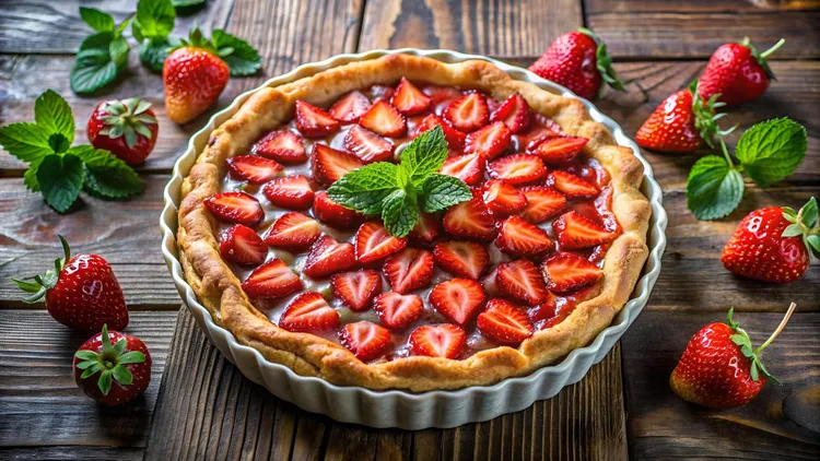 Cardamom toffee tart