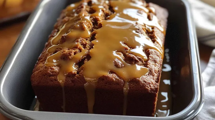 Chai-spiced banana bread with spiced butter