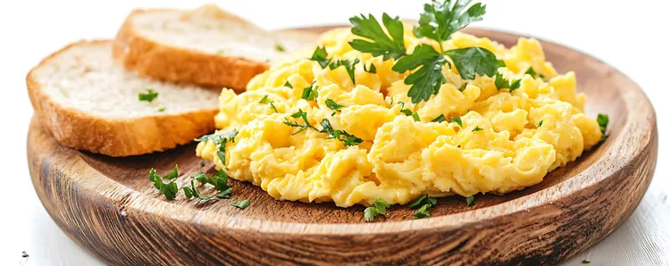 Cheesy scrambled eggs