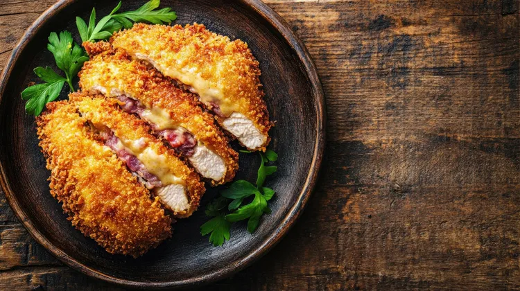 Parmesan chicken cordon bleu