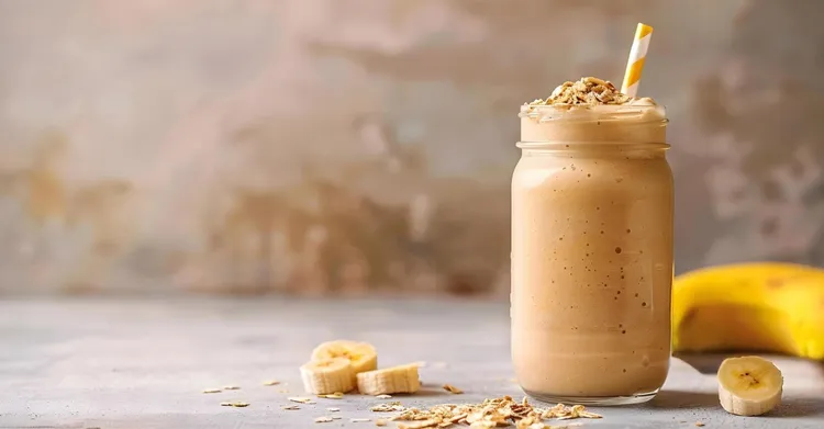 Cinnamon roll banana oat smoothie