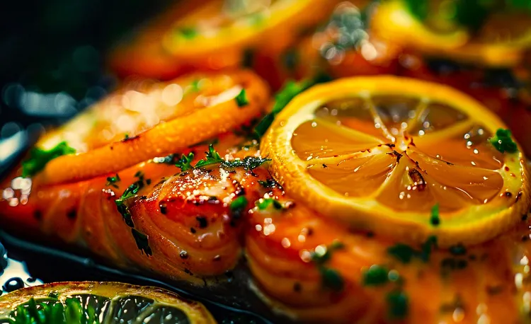 Citrus broiled salmon