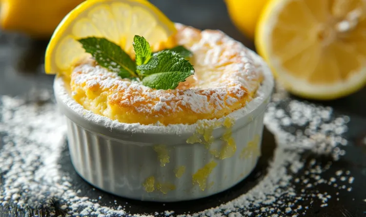 Citrus passionfruit delicious pudding