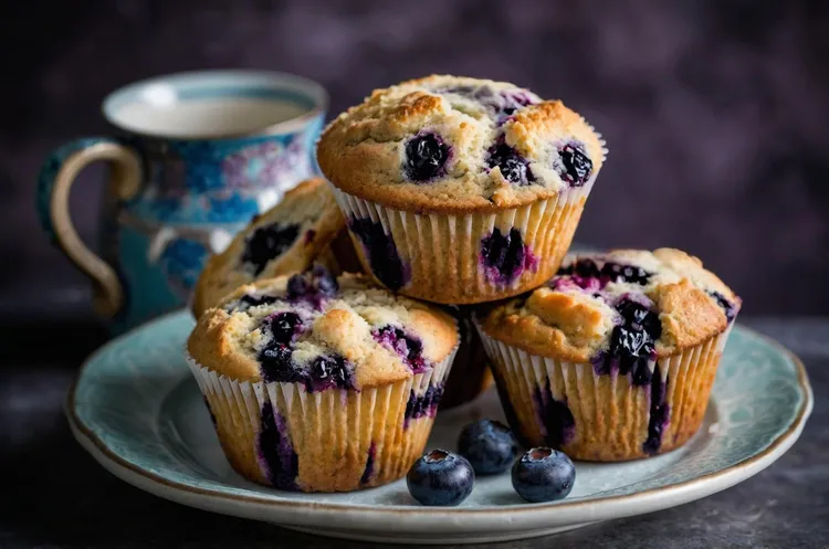 Classic blueberry muffins
