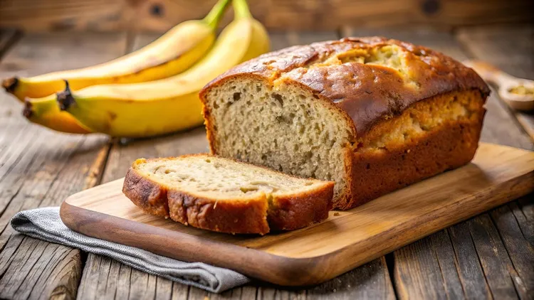 Coconut-rum banana bread