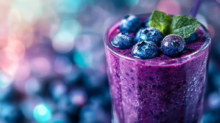 Cranberry and flax smoothie