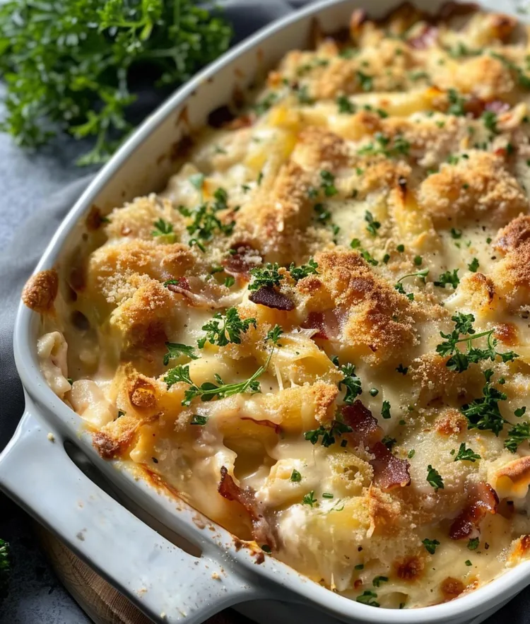 Chicken cordon bleu casserole
