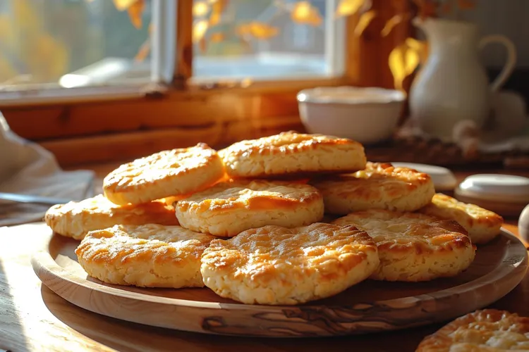 Goat cheese and parmesan drop biscuits