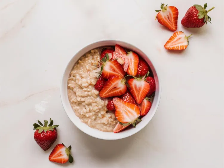 Dairy-free strawberry oatmeal delight