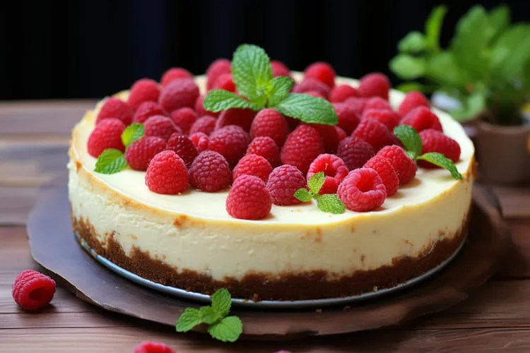Double choc fudge cheesecake