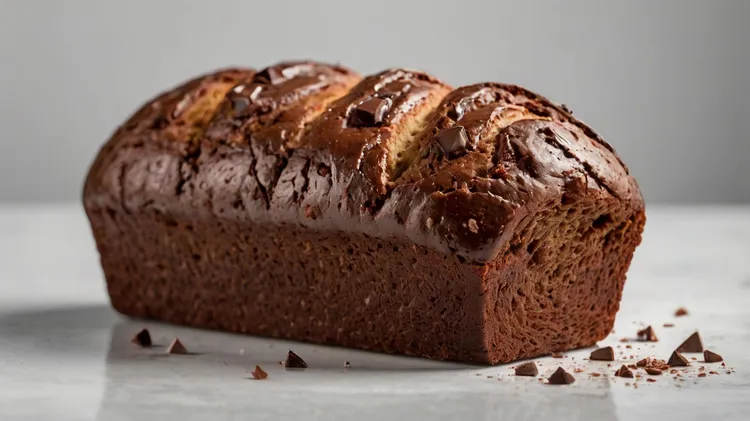 Double chocolate banana bread