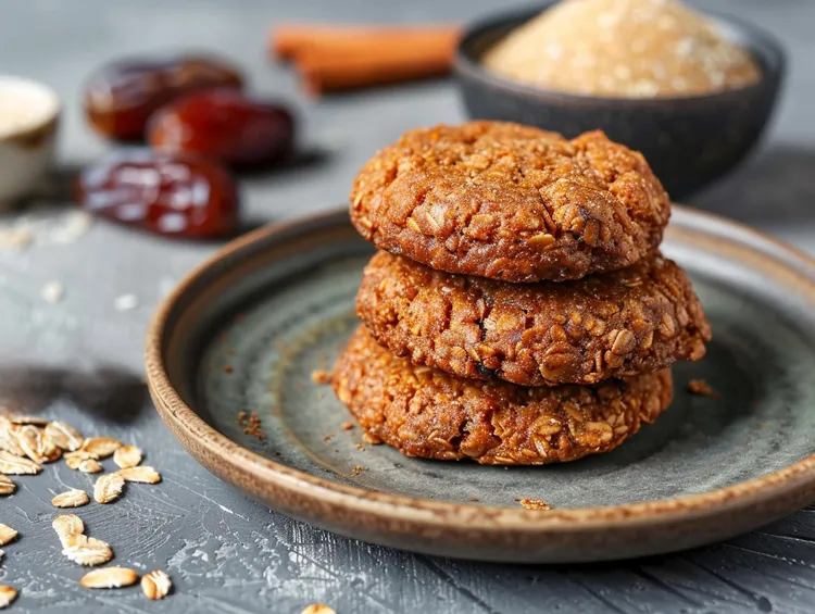 Date and oat cookies