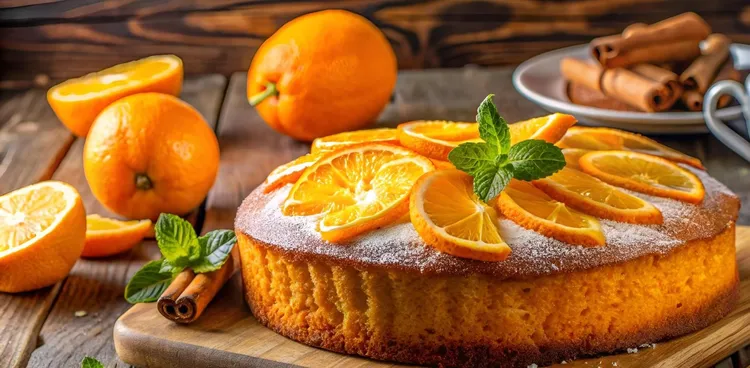 Flourless orange cake