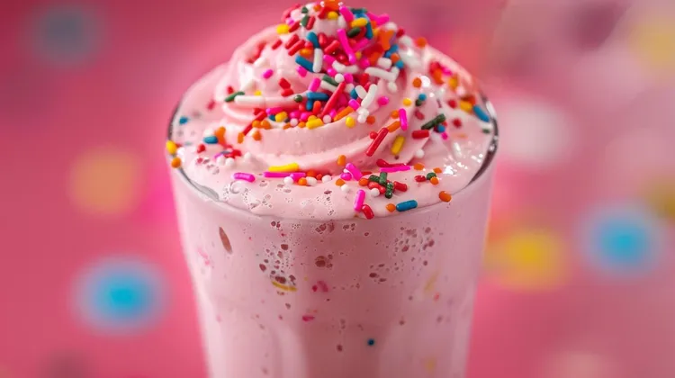 Fruity confetti shake