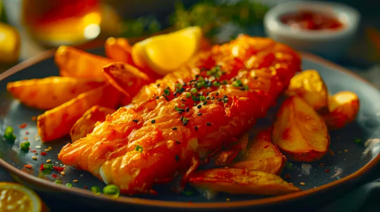 Gluten-free battered fish and chips