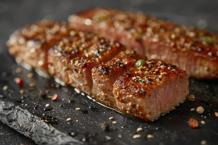 Grilled mahimahi with brown sugar soy glaze