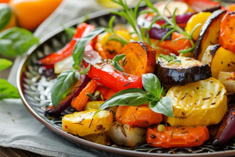 Grilled mixed vegetables
